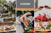 SPRING & SUMMER | 2020 SELECTIONS€¦ · SPRING & SUMMER | 2020 SELECTIONS. 4 Seasonal menu design at Occasions is a family affair. We start by gathering around our community table