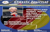 Classic JournalClassic Journal Ofﬁzielles Onlinemagazin des DKBC Nr. 78 3. Dezember 2010 Deutscher Keglerbund Classic e.V. DKBC-Präsident FRED ALTMANN begründet die Nichtteilnahme