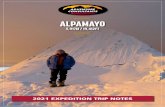 ALPAMAYO - Adventure Consultants · Nevado Alpamayo, as it’s more correctly known, is situated in Peru’s Cordillera Blanca. With twenty-nine summits over 6,000m/19,500ft, the