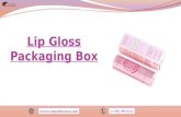 Lip gloss packaging box quality material in USA