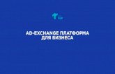 AD-EXCHANGE ПЛАТФОРМА ДЛЯ БИЗНЕСА · Наша AD-exchange платформа работает с международными стандартами протоколов