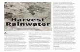 Harvest Rainwater - Angus Journal · rainwater harvesting in urban and rural communities represent part of a long-term water solution, Lesikar said. As the demand for fresh water