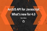 ArcGIS API for JavaScript: What's New for 4 /devsummit... · 2015. 11. 20. · one convention everywhere. "just need to know what properties for a class" Single object constructor,
