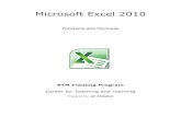 Microsoft Excel 2010 - Ozark School District...SumIF Another useful Excel function is SumIF. This function is like CountIf, except it adds one more argument: SUMIF(range, criteria,
