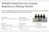 Multiple Perspectives on a Campus Response to a Missing ......international traveling undergraduate student population. 2. Most likely your institution’s international travel is