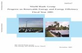 World Bank Group Progress on Renewable Energy and Energy ...documents.worldbank.org/curated/en/540681468136180192/pdf/345… · Progress on Renewable Energy and Energy Efficiency