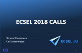 ECSEL 2018 CALLS - artemis-ia-eu · Artemis-IA Brokerage Event 6-7 February 2018 Berlin 4 •ECSEL-2018-1-IA: Innovation Actions •ECSEL-2018-2-RIA: Research and Innovation Actions