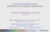 Inkjet Printing Efficiency Yield and the Customer Experience · Measure ink change of each cartridge due to insertion priming, and maintenance when replacing other cartridges °Insert