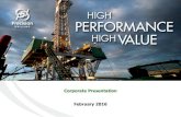 Corporate Presentation February 2016s2.q4cdn.com/639056707/files/Precision-Drilling... · Corporate Presentation February 2016. 2 Forward-looking statements Statements that are not