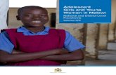 Adolescent Girls and Young Women in Malawi National and ...€¦ · Government of Malawi. 2018. National Strategy for Adolescent Girls and Young Women 2018–2022. Lilongwe: Government
