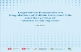 New Legislative Proposals on Regulation of Edible Fats and Oils and … · 2019. 5. 9. · “waste cooking oils” so as to ensure food safety for the public. ... Production of Edible