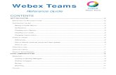 Webex Teams · SPACES TIPS & TRICKS ... NAVIGATING THE APP ... Web App: 5 | Webex Teams Reference Guide version 1.0 CUSTOMIZING THE APP SETTING A PROFILE PI CTURE . NOTIFICATIONS