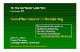 Non Non--Photorealistic RenderingPhotorealistic Renderingfp/courses/graphics/pdf-color/21... · 2003. 4. 17. · based on 3D data 3D Photorealistic Renderers Traditional Computer