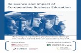 Relevance and Impact of Co-operative Business Education · 2020. 2. 19. · Co-operative Business Education Consortium (referred to throughout as Consortium, CBE see textbox). 2.