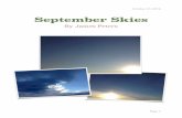 September Skies · October 23, 2016 September Skies By James Peters Page 1 October 23, 2016 The project: during the month of September, every morning at approximately the same time,