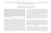 Intrusion Detection in Wireless Sensor Networks for ... · Abstract—Intrusion detection in a wireless sensor network (WSN) has drawn intensive attentions recently due to its wide