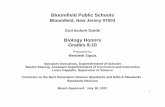 Bloomfield Public Schools Ho… · 3 Pacing: Unit 1: Ecosystems Unit 2: Human Activity, Climate, and Biodiversity Unit 3: Cell Specialization and Homeostasis Unit 4: DNA and Inheritance
