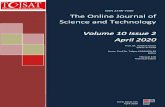 Online Journal Science and Technology · The Online Journal of Science and Technology Prof. Dr. Aytekin İşman Editor‐in‐Chief Assoc. Prof.Dr. Tolgay KARANFİLLER