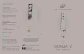 SONJA 2 - YG Acoustics · Sonja™ 2.2 Sonja™ 2.3 Technical Specifications Deviation: ±1 dB in the audible band ±5° relative phase throughout entire overlap Exceptional pair-matching