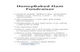 HoneyBaked Ham Fundraiser · 2009. 3. 18. · HoneyBaked Ham Fundraiser Great for Easter, Mother’s Day, Graduation, Father’s Day, Picnics, Lunch…..so many opportunities Gift