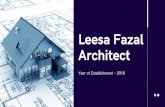 Leeza Fazal: An Inspiration to Budding Architects
