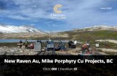 New New Raven Au, Mike Porphyry Cu Projects, BC - Cresval · 2019. 6. 7. · Phair Creeks in the Lillooet Mining Division •Accessible from Lillooet, 16 km NE via logging roads from