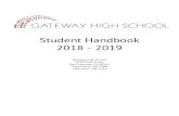 Student Handbook 2018 - 2019 - Gateway Public Schools...personalized, student-centered learning. Gateway combines a rigorous academic program with an approach where the individual