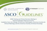 American Society of Clinical Oncology - HER2 Testing and ......Clinical Pathology and the American Society of Clinical Oncology Introduction • Gastroesophageal adenocarcinoma (GEA)