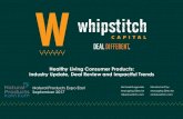 Healthy Living Consumer Products: Industry Update, Deal ... · 6 What the Whipstitch Team Has Been Up To 2016 by the Numbers • Three M&A Transactions • Four Private Placements