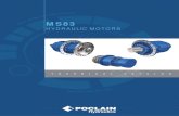 Catalogue Technique MS02-MSE02 en français. · Modular hydraulic motors MS83 POCLAIN HYDRAULICS 15/11/2016 2 CHARACTERISTICS Motor inertia 2 kg.m² 8 6 679 [407,4] 3 340 [203,7]