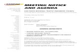 New Meeting Notice and Agenda · 2016. 2. 19. · MEETING NOTICE AND AGENDA. SAN DIEGO REGIONAL TRAFFIC ENGINEERS COUNCIL. The San Diego Regional Traffic Engineers Council may take