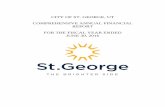 CITY OF ST. GEORGE, UT COMPREHENSIVE ANNUAL FINANCIAL ... · management; and evaluating the overall financial statement presentation. The independent auditor concluded, based upon