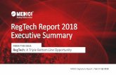 RegTech Report 2018 Executive Summary Foresights_RegTech_Executive... · From silos of unstructured data, inefficient processes, inadequate analytical capabilities, & incompatibility