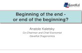 Beginning of the end - or end of the beginning?...Dead-cat bounce? 2. Or breakout from 13-year bear market? 3. Structural growth obstacles 4 1. Bad public policy –fiscal and monetary