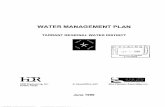 WATER MANAGEMENT PLAN...WATER MANAGEMENT PLAN TARRANT REGIONAL WATER DISTRICT lil\ HDR Engineering, Inc. Austin, Texas in Association with Alan Plummer Associates, Inc.