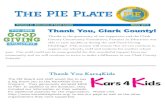 The PIE Plate - clarkschools.netteach.clarkschools.net/depts/partnersineducation/wp-content/upload… · Erik Yanez. Congratulations to the Second Quarter Shearer Elementary BUGS