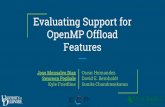 OpenMP Offload Evaluating Support for Features · OpenMP 1.0 OpenMP 2.0 OpenMP 2.0 OpenMP 2.5 OpenMP 3.0 OpenMP 3.1 OpenMP 4.0 OpenMP 4.5 OpenMP 5.0 OpenACC 1.0 OpenACC 2.5 OpenACC