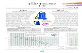 TOP TECNO 1-2 · TECNO 2 TECNO 1 ITA ENG Data 31/01/’14 Mod. E Serie 2850 l/min 50 Hz. Max. temperature of pumped ﬂ uid 40°C Max. immersion depth 20 m PH of pumped ﬂ uid 6
