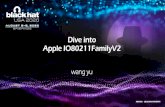 Dive into Apple IO80211FamilyV2...Starting from iOS 13 and macOS 10.15 Catalina, Apple refactored the architecture of the 80211 Wi-Fi client drivers and renamed the new generation