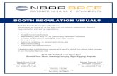 BOOTH REGULATION VISUALS - NBAA · BOOTH REGULATION VISUALS Please review the following visuals and read in detail the stand rules located in our Exhibitor Service Kit. 2018 NBAA-BACE