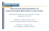 Advanced Interpretation of Instrumented Micropile Load Tests...Test Pile Installation Left - Installation of 273 mm test element (pile) Top – Installation of 194 mm diameter reaction