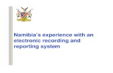 NAMIBIA'S EXPERIENCE WITH AN ELECTRONIC SYSTEMePMS • Main electronic reporting system for HIV patient care in Namibia • Source of data for the system is the patient care booklet
