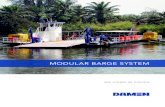 MODULAR BARGE SYSTEM - Damen Group · This includes heavy duty A-frames, knuckle boom cranes, self liftable spud systems or with the specific equipment your operation requires. Damen