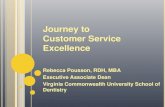 Journey to Customer Service Excellence - ADEACUSTOMER SERVICE EXCELLENCE 6 Basic Principles of Customer Service Culture Review Best Practices in Disney and Ritz Carlton Share the VCU