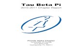 Tau Beta Pi - Florida Alpha Chapter · 2 Table of Contents Chapter Survey ...