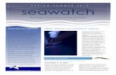 SPRING-SUMMER 2013 seawatchoceanconservation.org/about/presskit_newsletter/seawatch_newslett… · SEAWATCH SPRING - SUMMER 2013 OCS Executive Director, Charlie Saylan, and Scientific