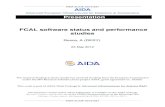 AIDA-SLIDE-2015-037 AIDA - cdsweb.cern.ch · AIDA-SLIDE-2015-037 AIDA Advanced European Infrastructures for Detectors at Accelerators Presentation FCAL software status and performance