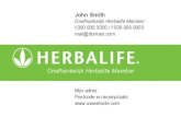 Herbalife Business Card · Title: Herbalife Business Card Subject: Herbalife business cards to share with your prospects. Created Date: 6/30/2014 9:36:10 AM