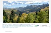 Colorado Nonpoint Source Program 2016 Annual ReportDuring 2016, the NPS program continuing implementing projects addressing legacy mining impacts and started shifting project implementation