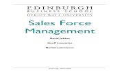 Sales Force Management - Edinburgh Business School · Sales Force Management David Jobber is an internationally recognised marketing academic and is Professor of Marketing at the